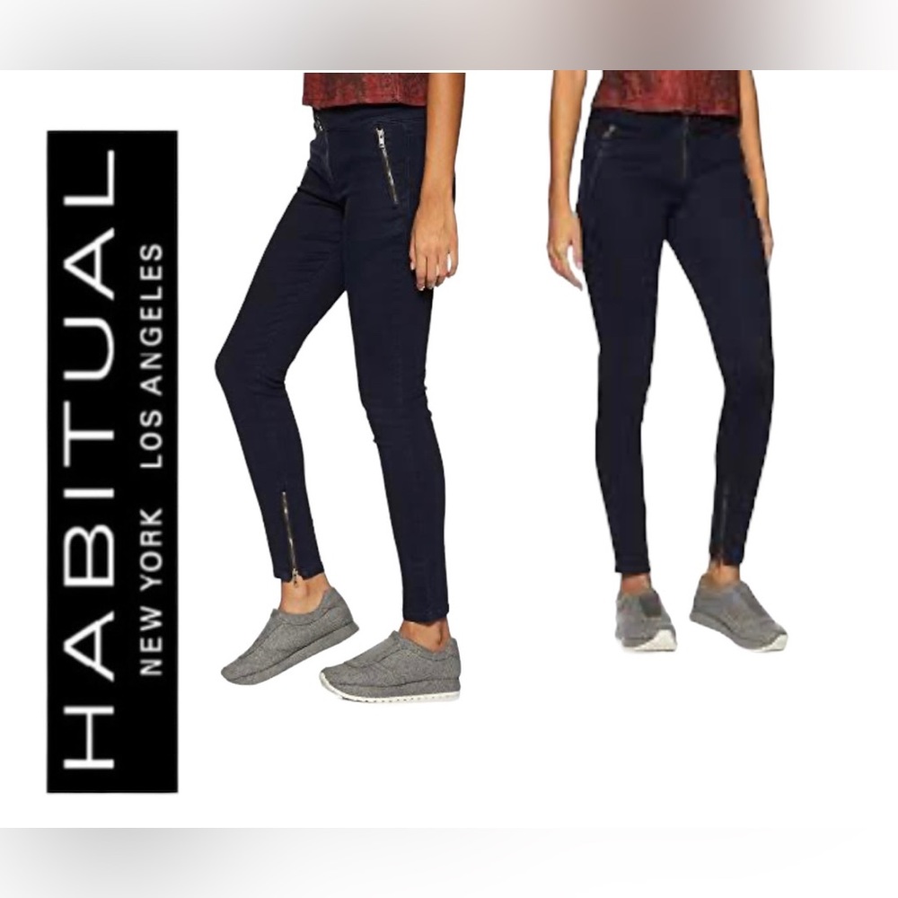 Habitual New York Los Ángeles Hi Rise Zip skinny Jeans Size: 26